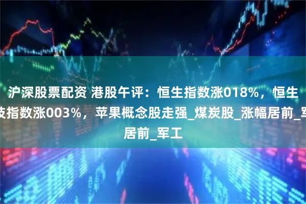 沪深股票配资 港股午评：恒生指数涨018%，恒生科技指数涨003%，苹果概念股走强_煤炭股_涨幅居前_军工